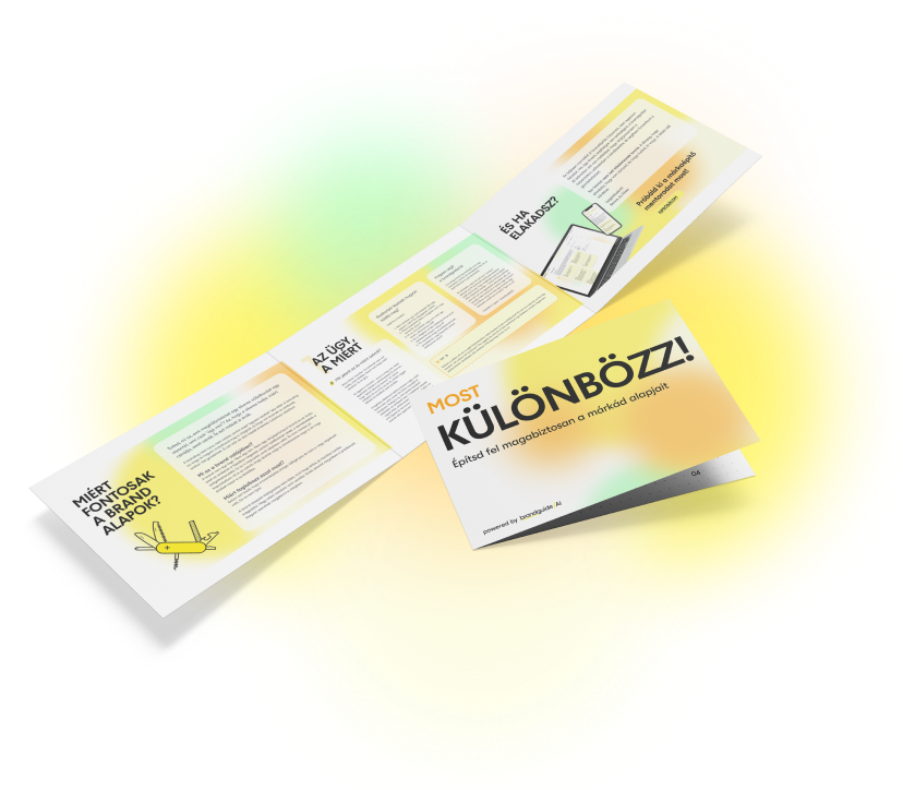 BrandguideAI alkalmazás előnézet mobilon